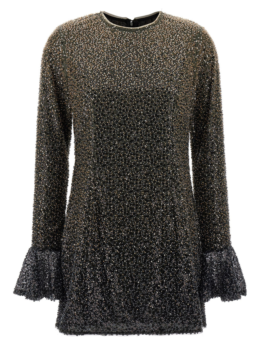 Rotate Birger Christensen Beaded Ls Mini Dress