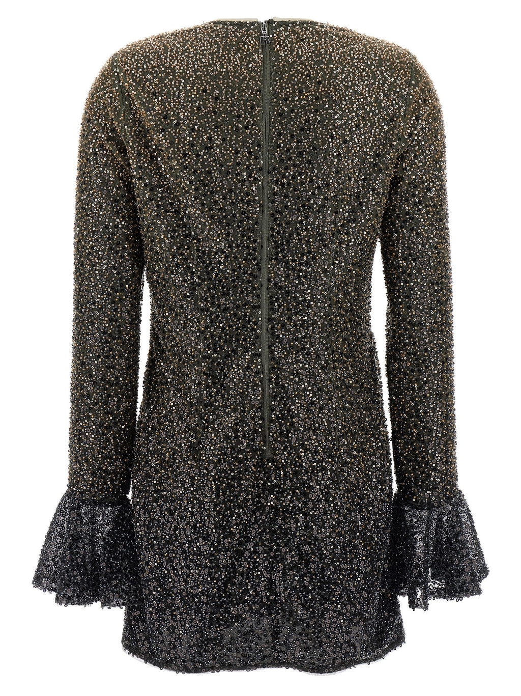 Rotate Birger Christensen Beaded Ls Mini Dress