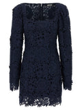 Rotate Birger Christensen 3d Lace Ls Mini Dress