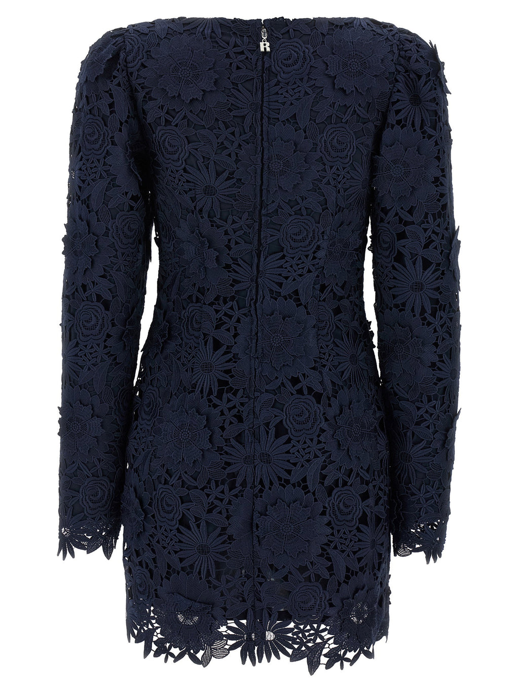 Rotate Birger Christensen 3d Lace Ls Mini Dress