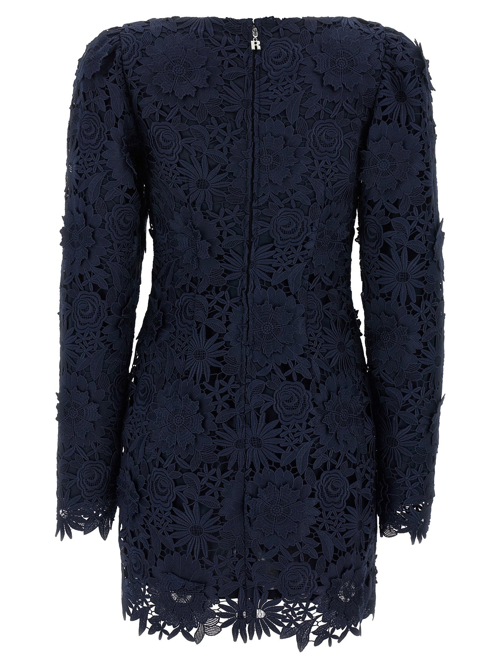 Rotate Birger Christensen 3d Lace Ls Mini Dress