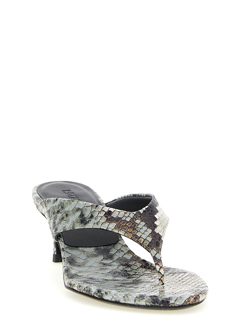 Rotate Birger Christensen Snake Leather Mules