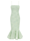 Rotate Birger Christensen Flower Mesh Flounce Dress