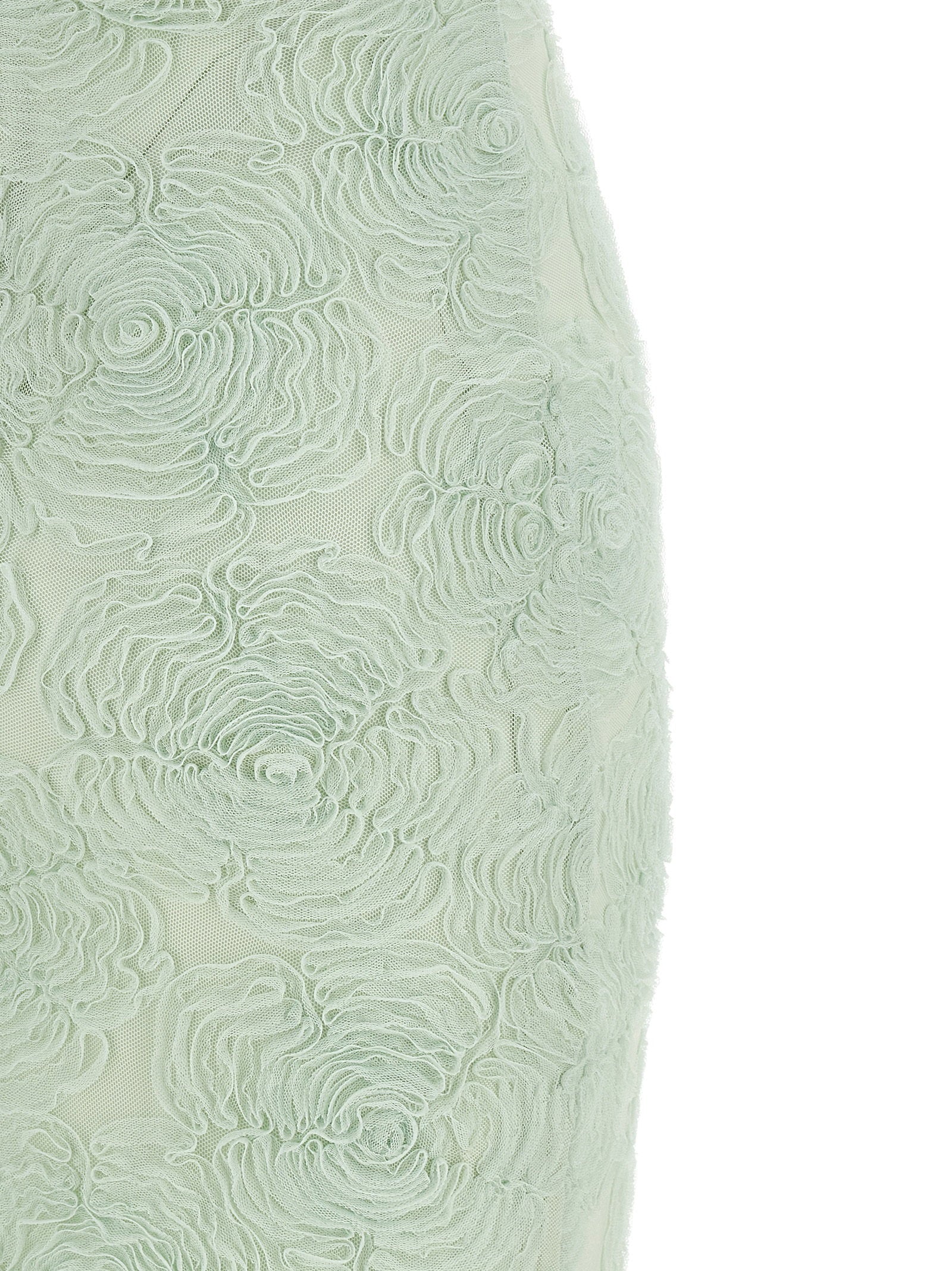 Rotate Birger Christensen Flower Mesh Flounce Dress