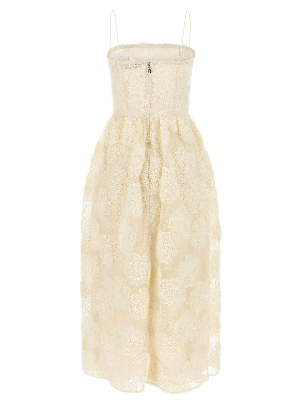 Rotate Birger Christensen Flower Mesh Midi Dress