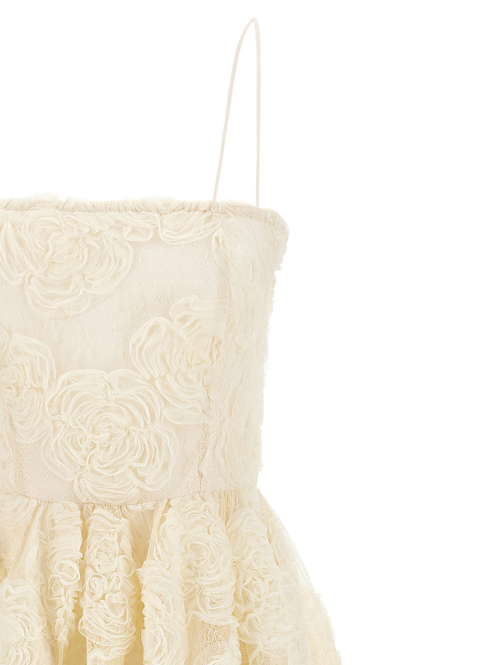 Rotate Birger Christensen Flower Mesh Midi Dress