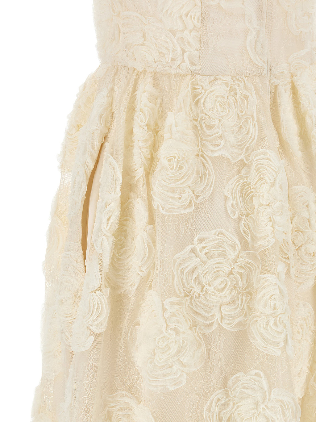 Rotate Birger Christensen Flower Mesh Midi Dress
