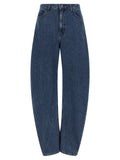 Rotate Birger Christensen Draped Barrel Leg Jeans