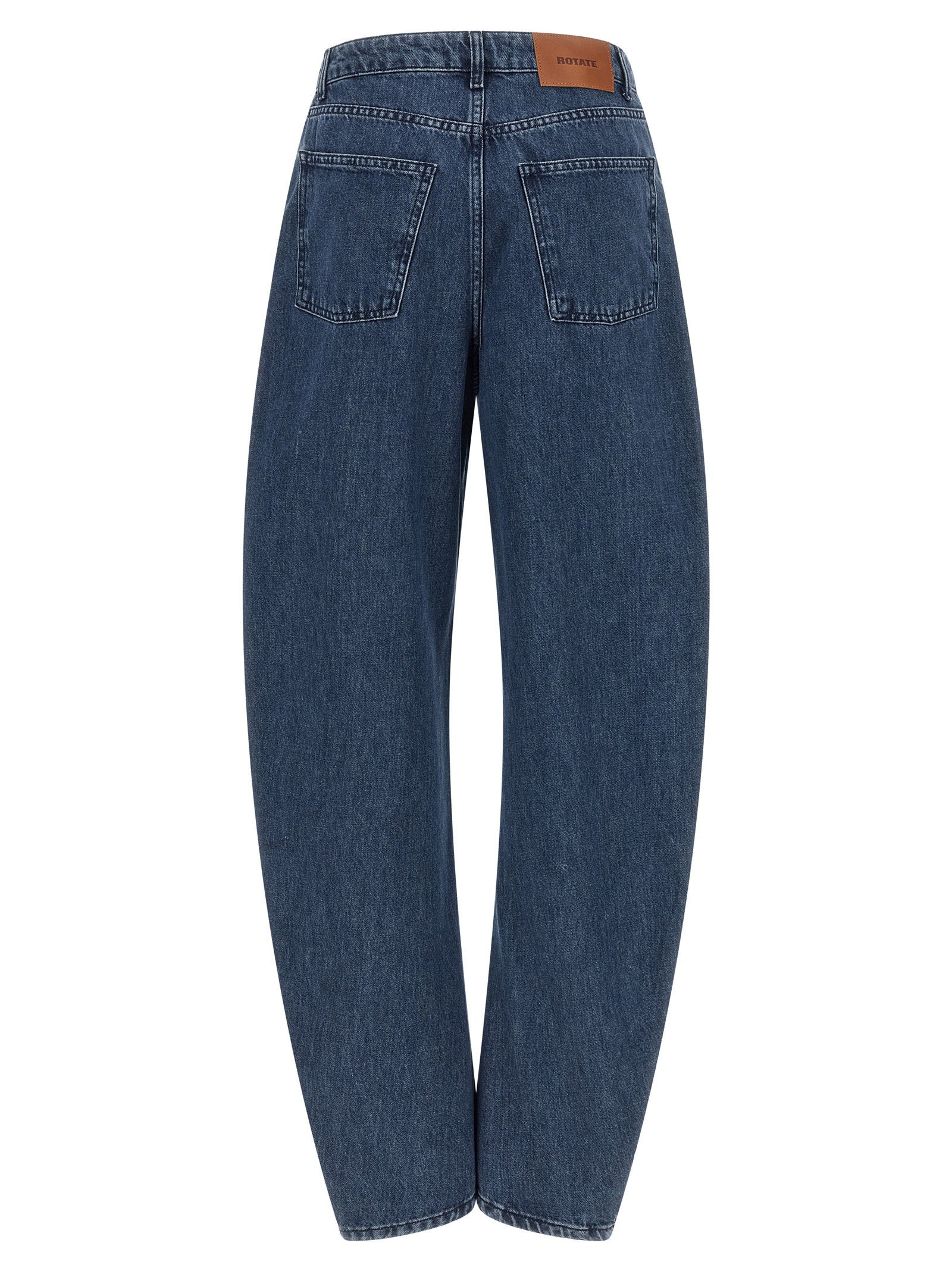 Rotate Birger Christensen Draped Barrel Leg Jeans