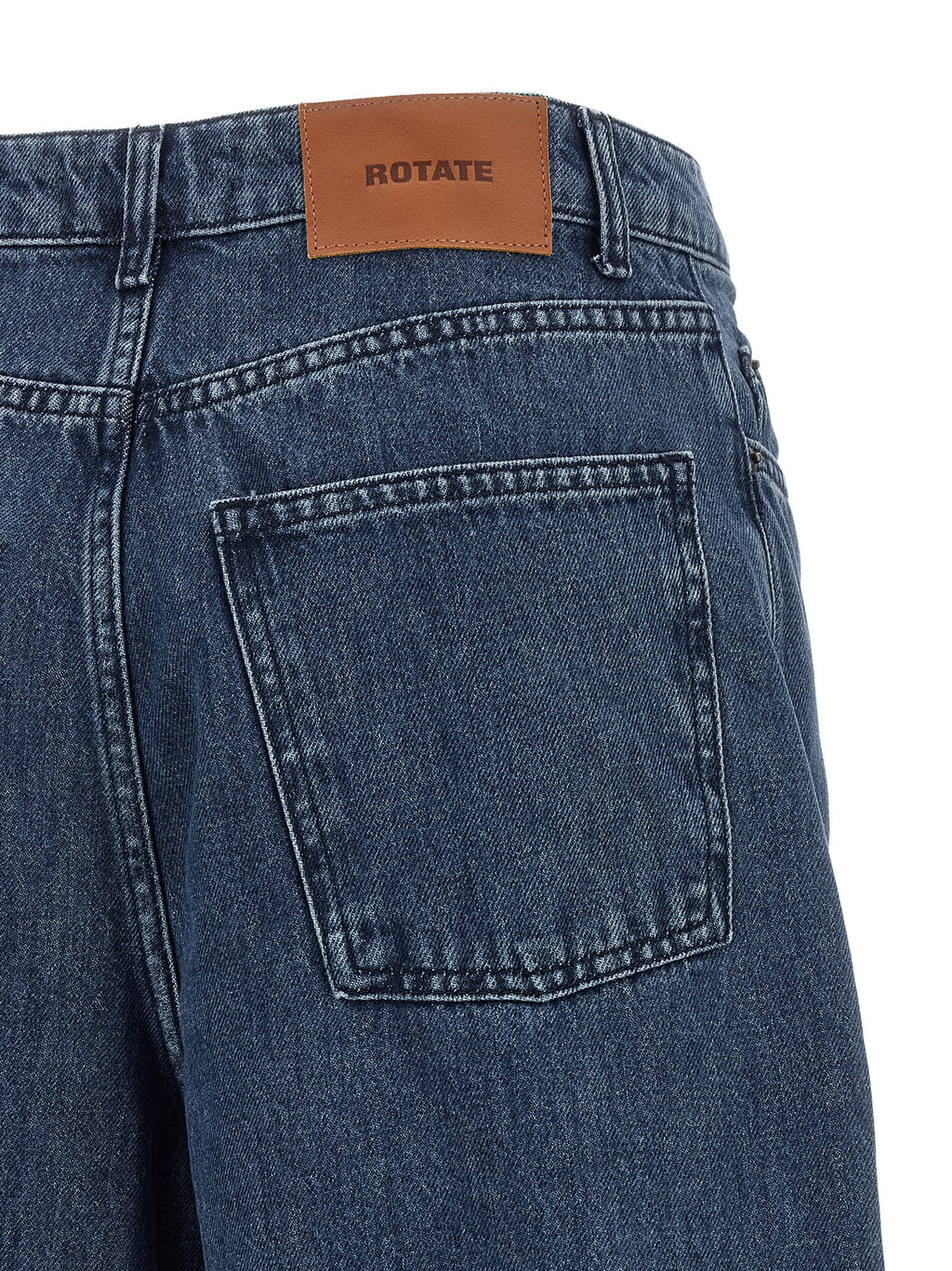 Rotate Birger Christensen Draped Barrel Leg Jeans