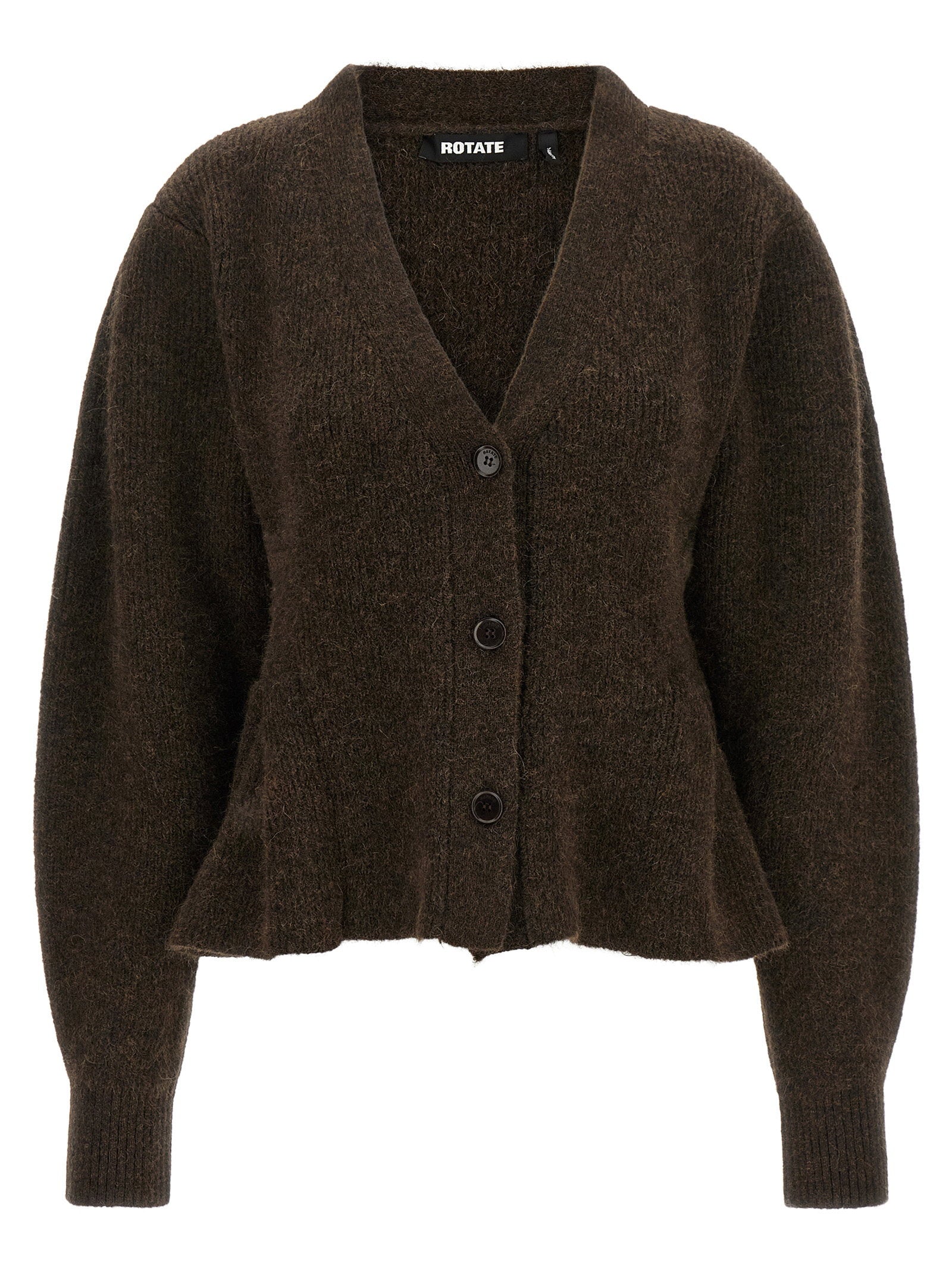 Rotate Birger Christensen Peplum Fund Cardigan