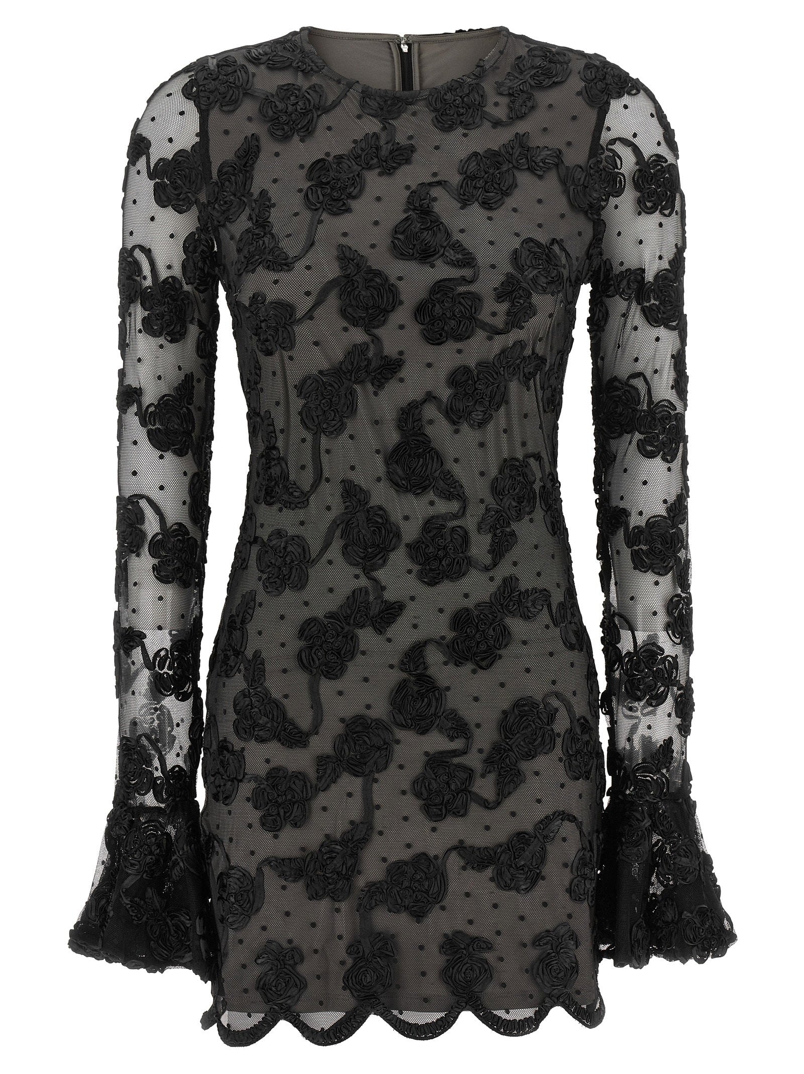 Rotate Birger Christensen Flower Mesh Dress