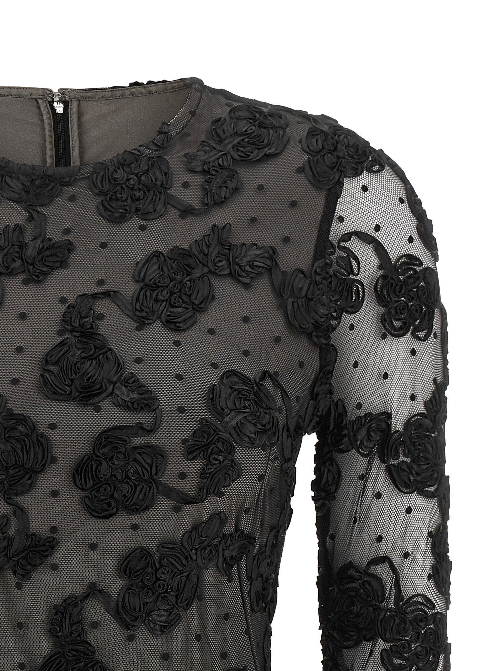Rotate Birger Christensen Flower Mesh Dress