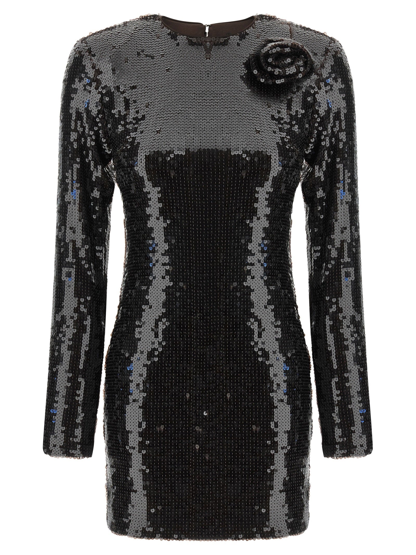 Rotate Birger Christensen Sequin Dress With Flower