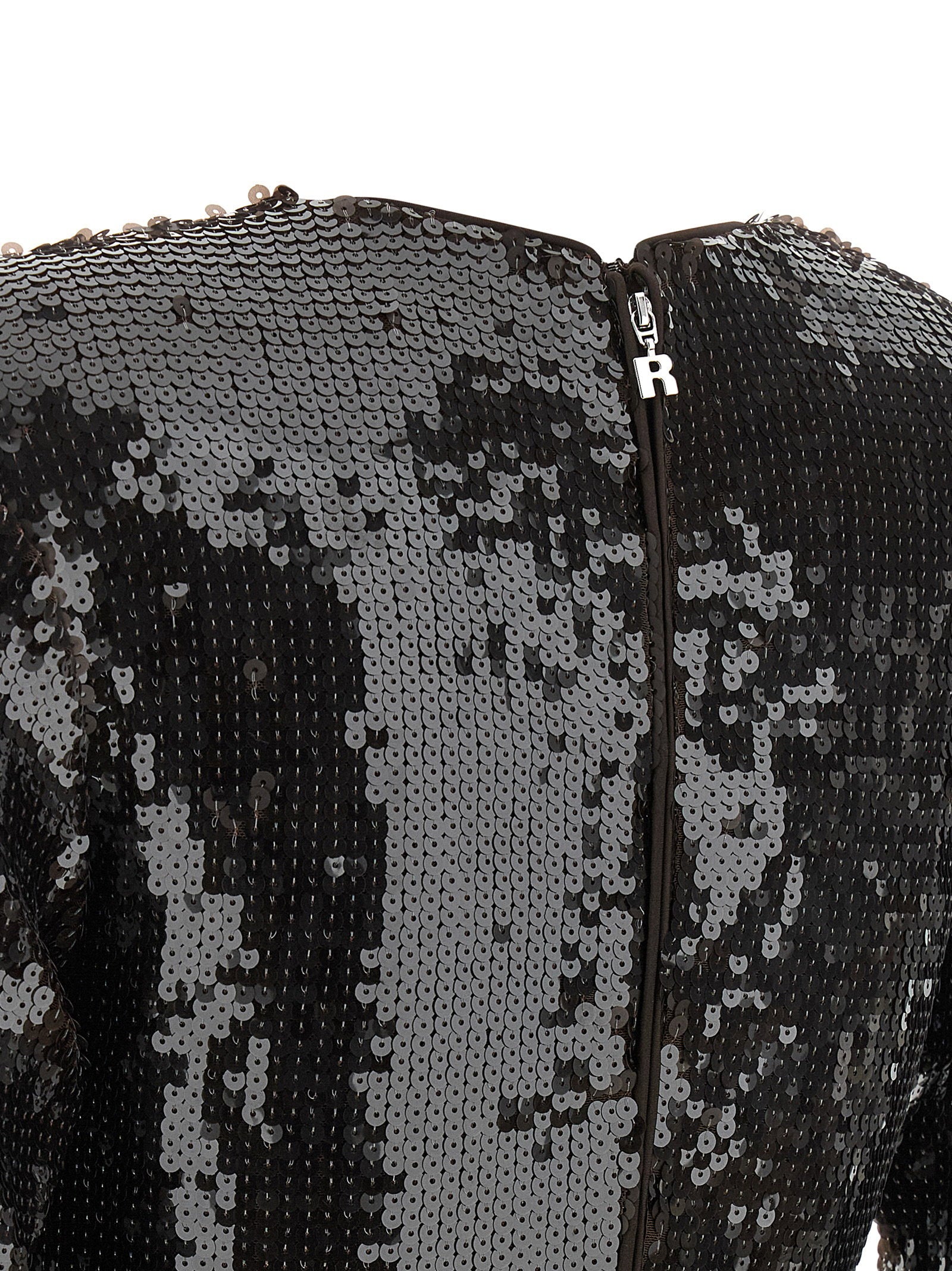 Rotate Birger Christensen Sequin Dress With Flower