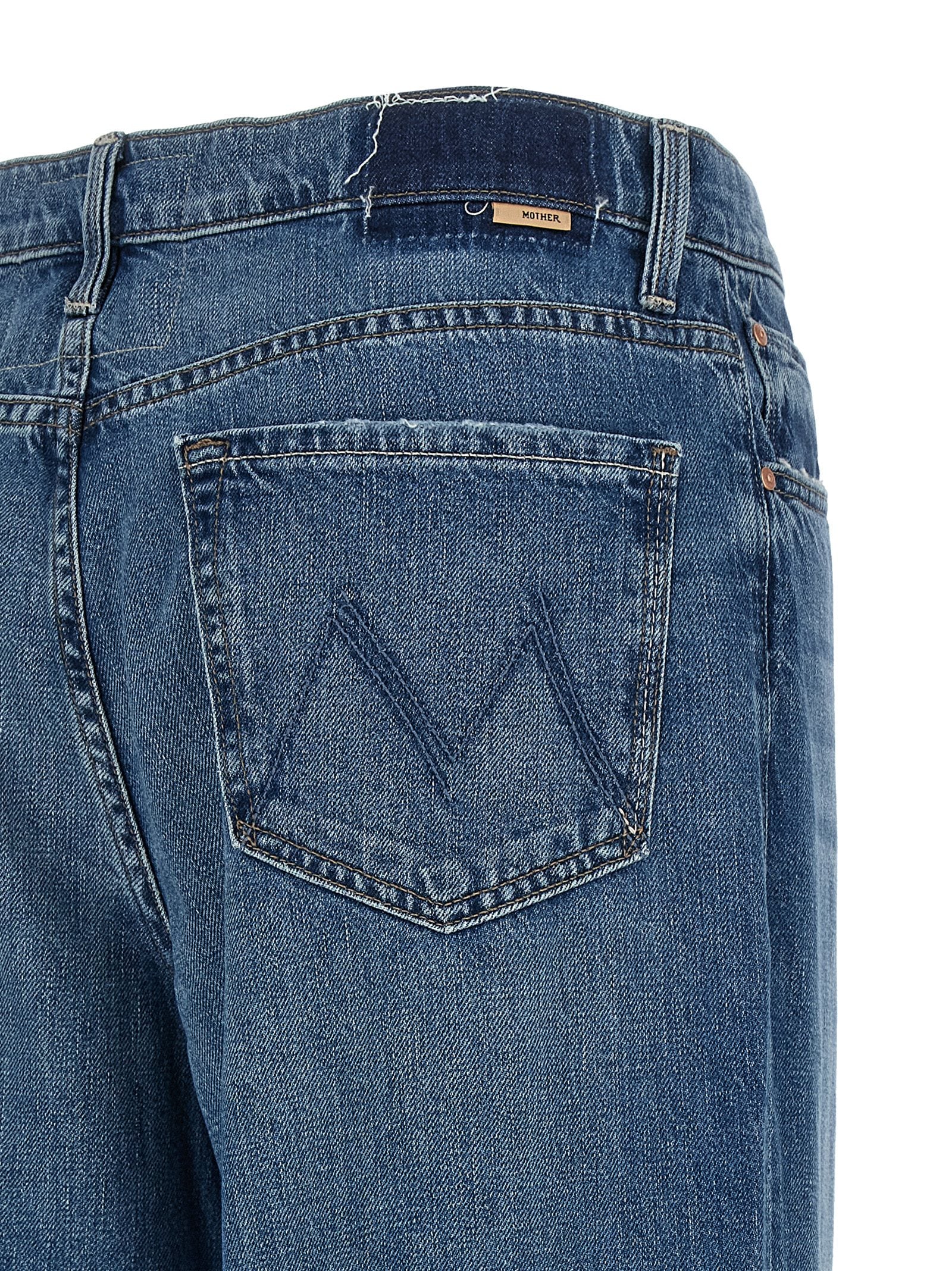 Mother The Rerun Zip Sneak Jeans