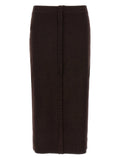 Victoria Beckham Bottoni Midi Skirt