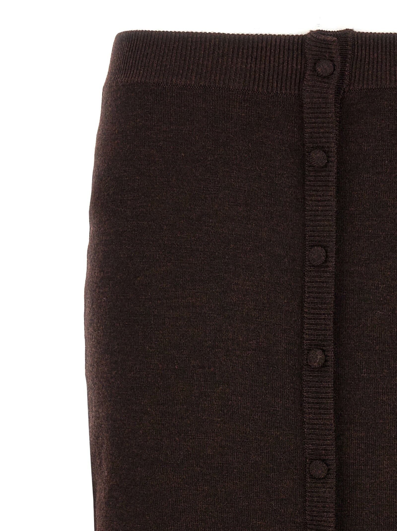 Victoria Beckham Bottoni Midi Skirt