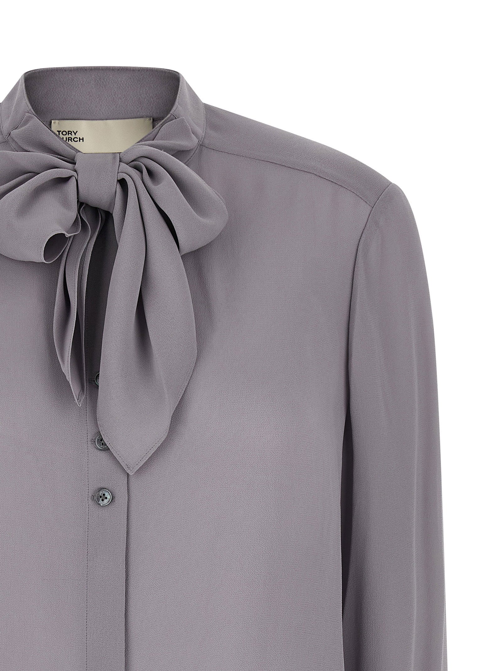 Tory Burch Georgette Bow Blouse