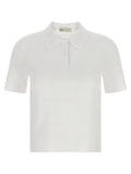 Tory Burch Pointelle Viscose Polo Shirt