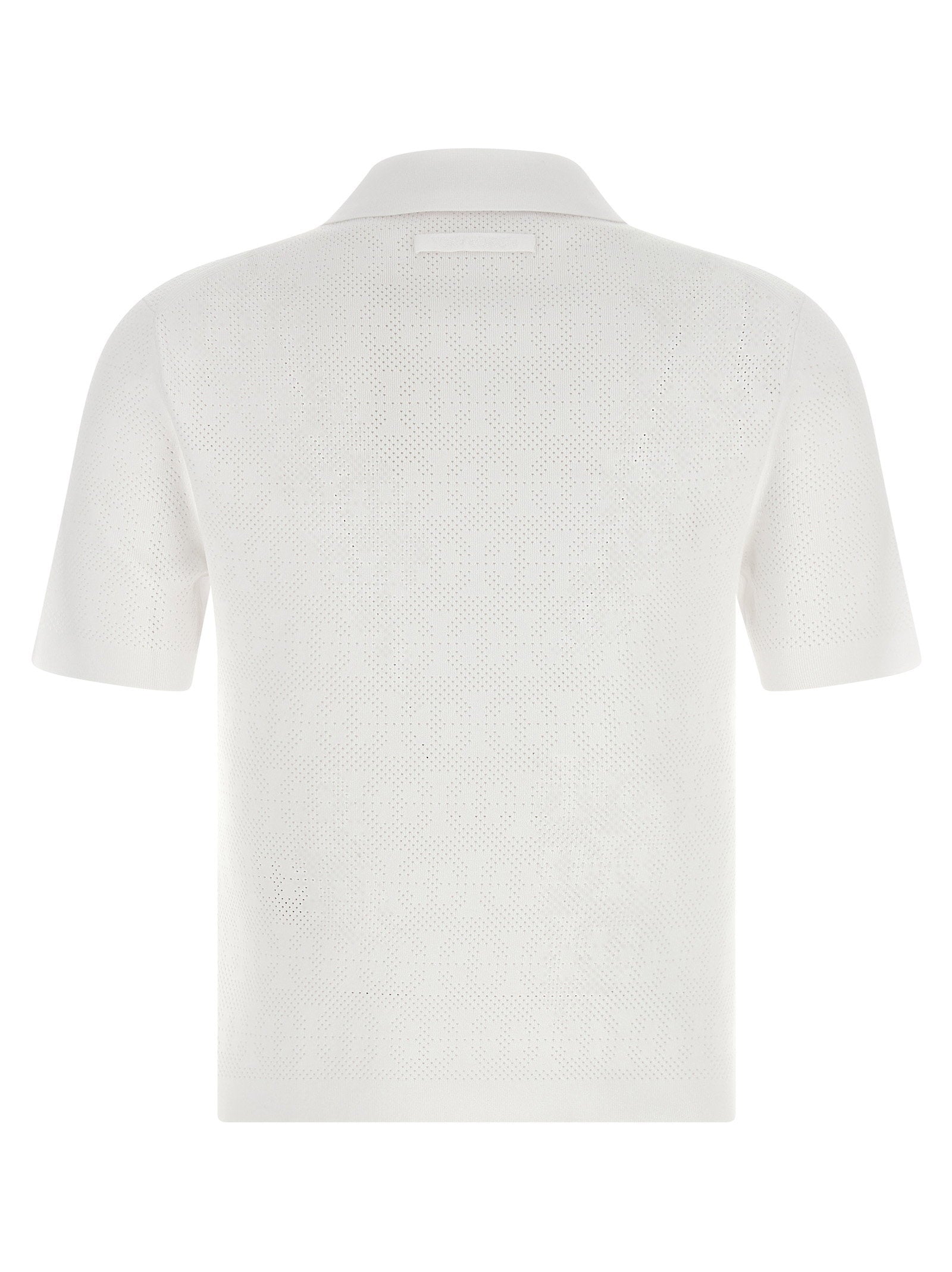 Tory Burch Pointelle Viscose Polo Shirt