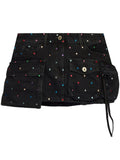 The Attico Fay denim mini skirt