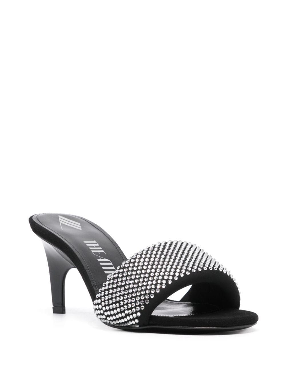 The Attico Rem Mules with rhinestones 60mm