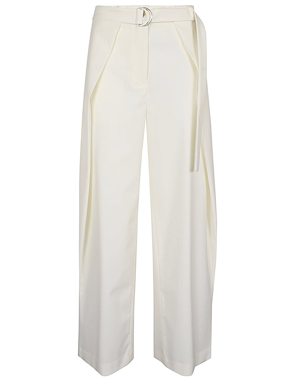 Erika Cavallini Semi-Couture Wool twill Amelia trousers