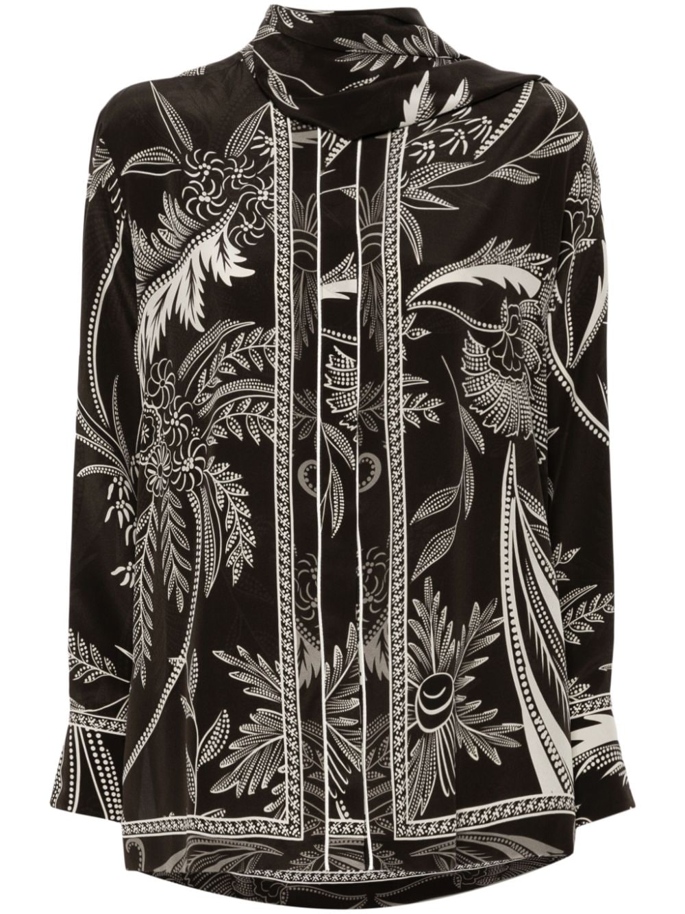 F.R.S . Printed silk shirt