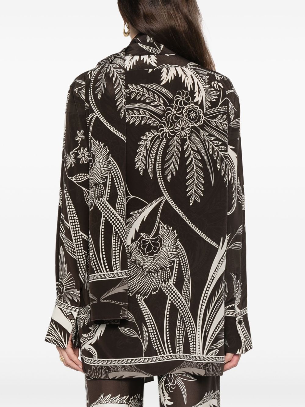 F.R.S . Printed silk shirt