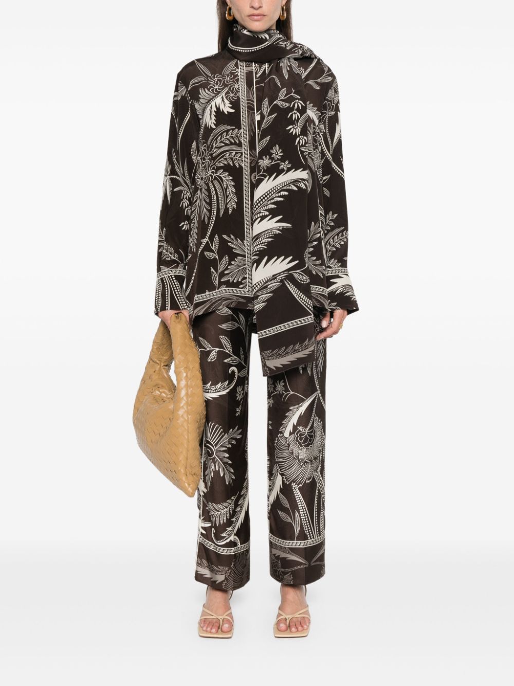 F.R.S . Printed silk shirt