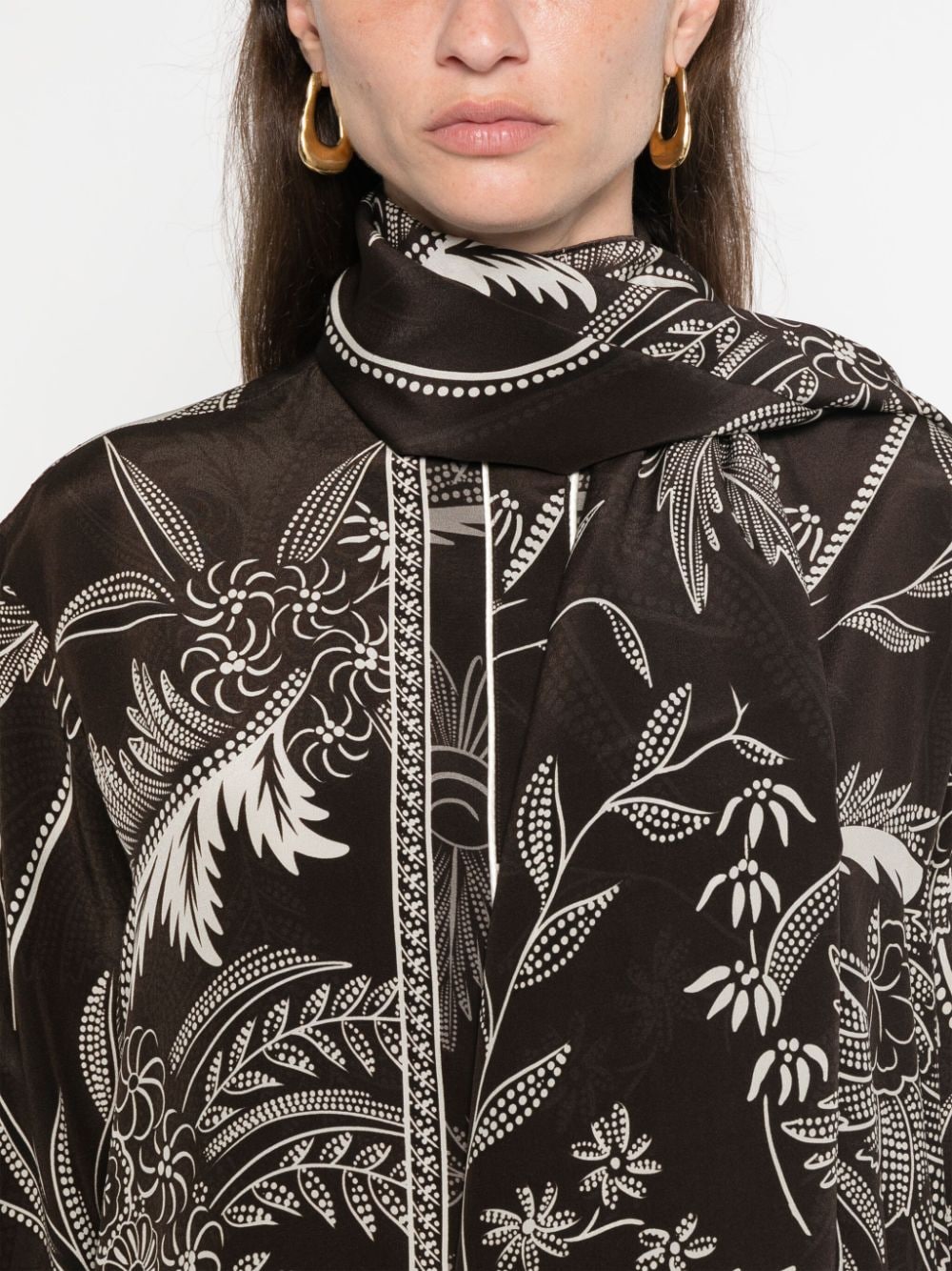 F.R.S . Printed silk shirt