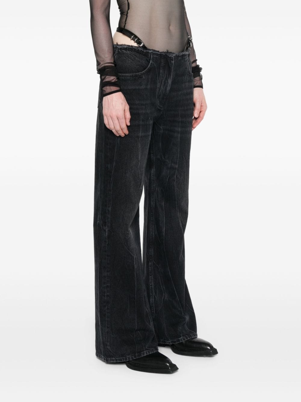 Givenchy Wide-leg denim cotton jeans