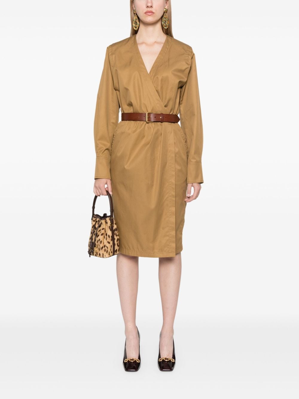 Saint Laurent belted dress