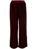 Gold Hawk Velvet wide-leg trousers