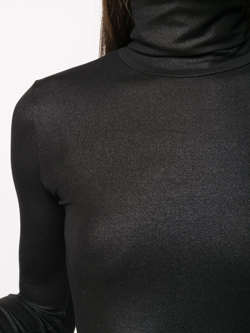 Majestic Lurex high-neck sweater