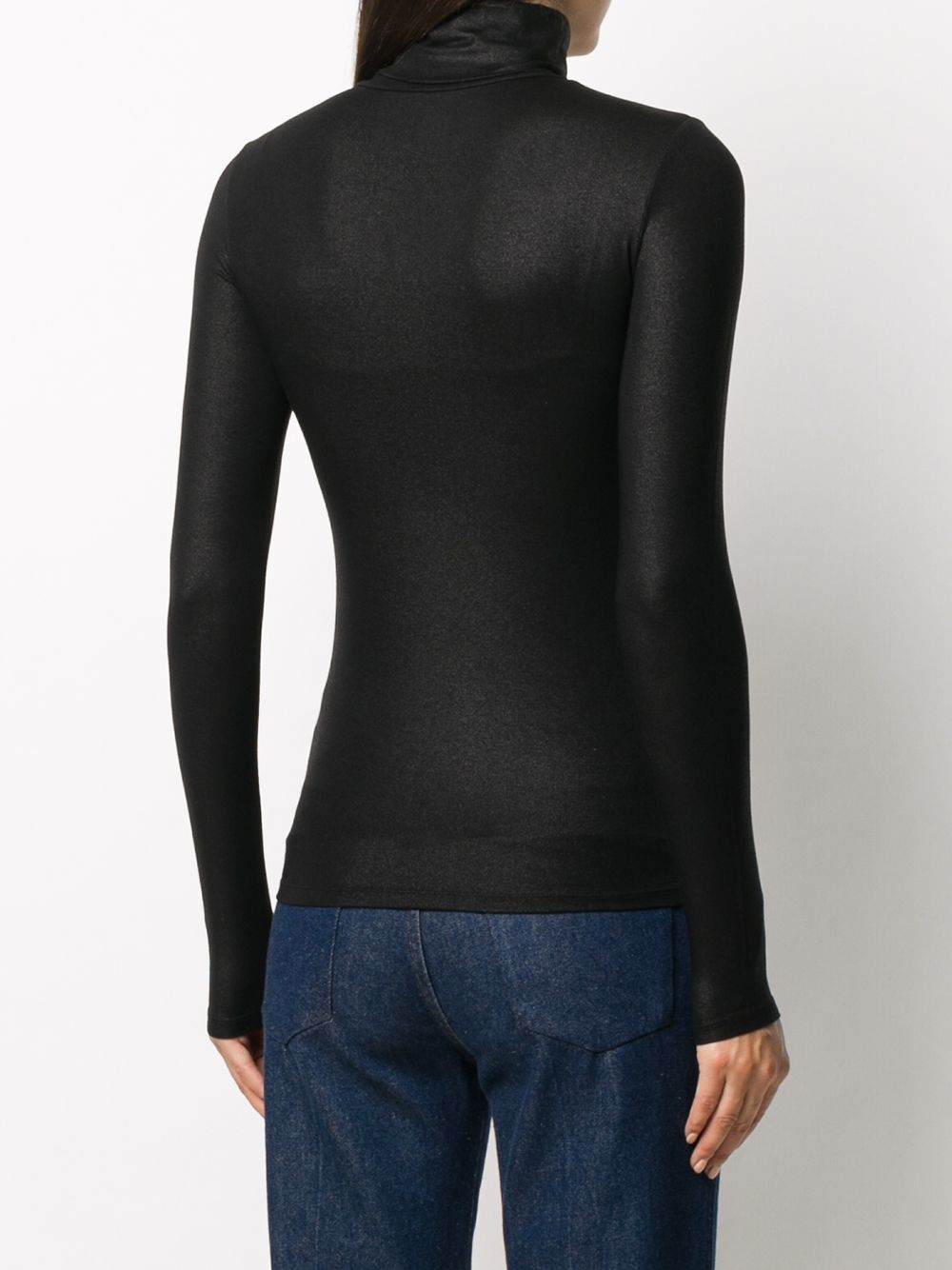 Majestic Lurex high-neck sweater