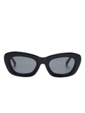 The Attico Black & Silver Sunglasses