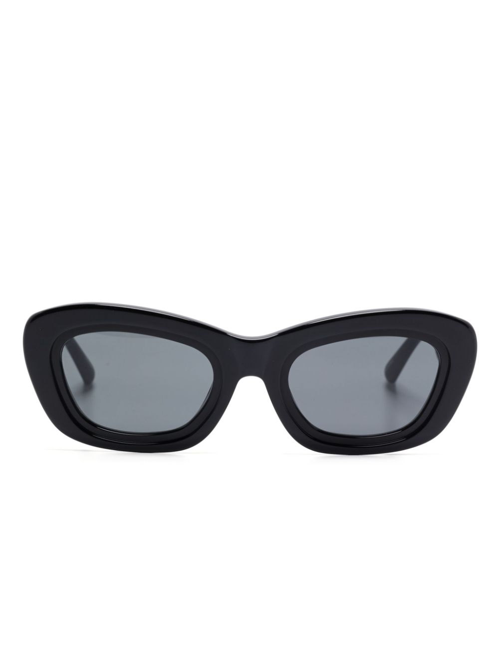 The Attico Black & Silver Sunglasses