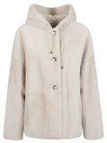 Enes Fur hooded jacket