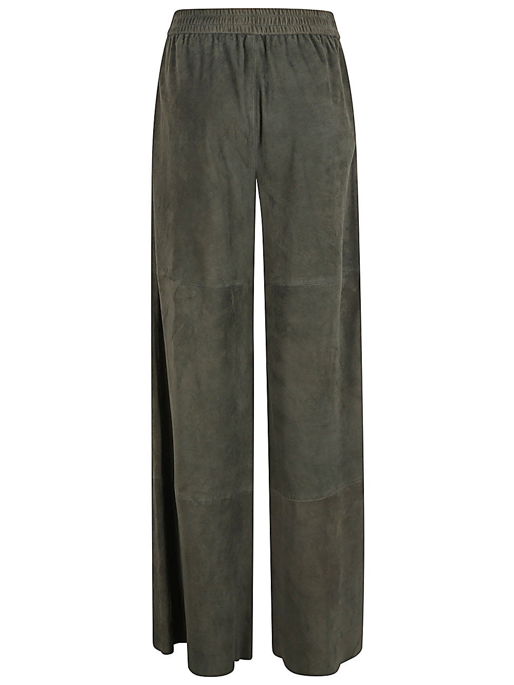 Via Masini 80 Suede leather trousers