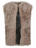 Enes Sleeveless fur coat
