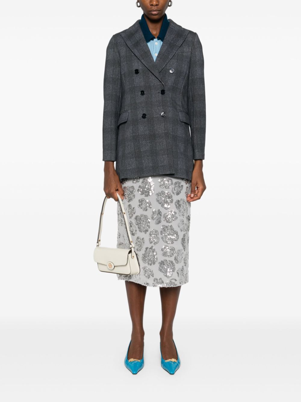 Circolo 1901 Cotton double-breasted jacket
