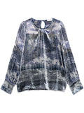 Pierre Louis Mascia Silk printed blouse
