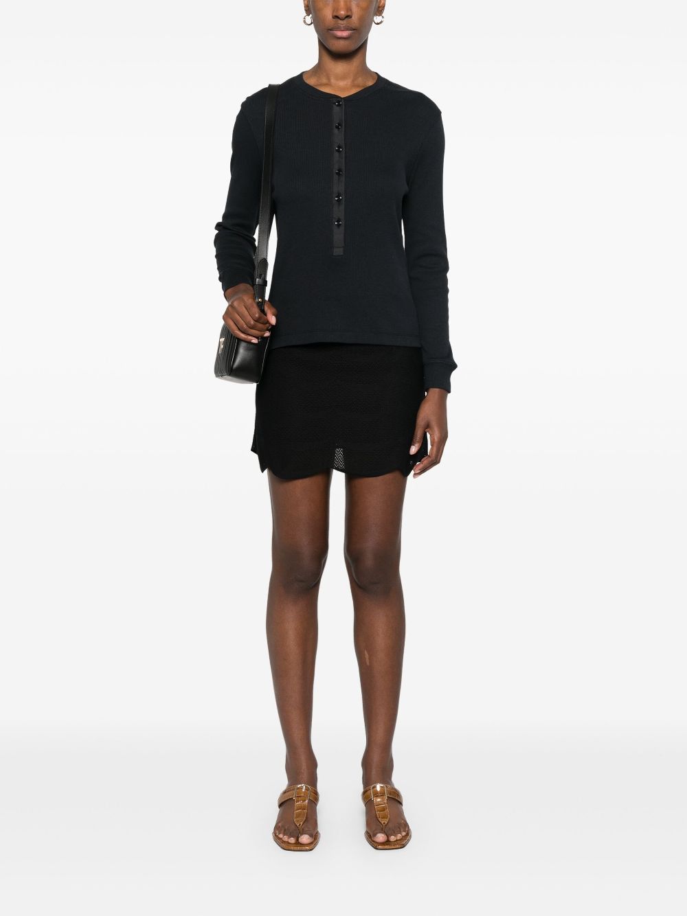 Tom Ford Silk and cotton mini skirt