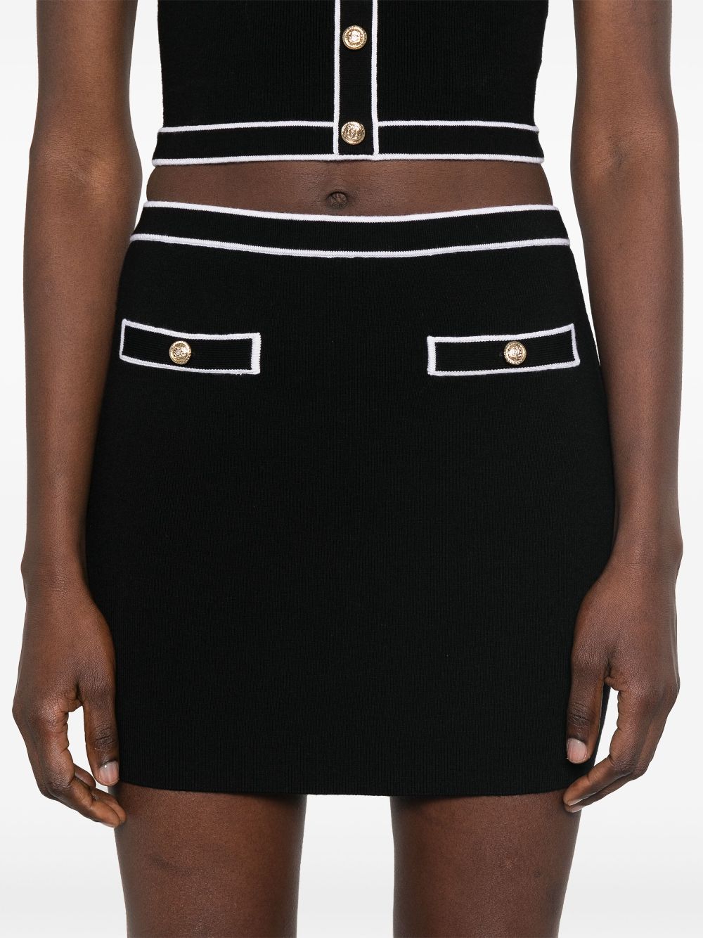 Alice + Olivia Cotton mini skirt
