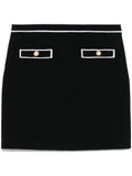 Alice + Olivia Cotton mini skirt