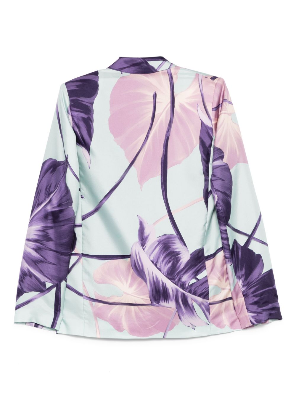 F.R.S . Printed silk double-breasted jacket