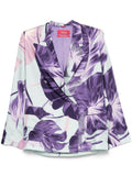 F.R.S . Printed silk double-breasted jacket