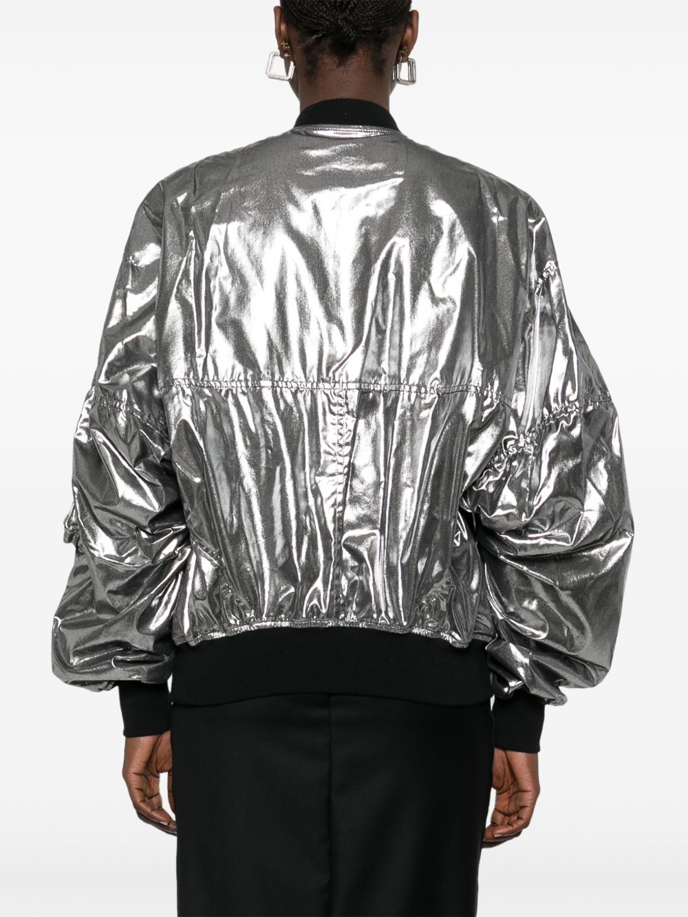 Junya Watanabe Metallic effect bomber jacket